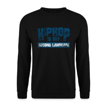 hip hop - Unisex Sweatshirt - black - Front - Alina (178cm) & Michal (187cm)