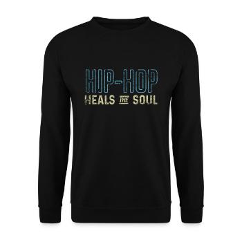 Hip hop - Sweat-shirt Unisexe - noir - Devant - Alina (178cm) & Michal (187cm)