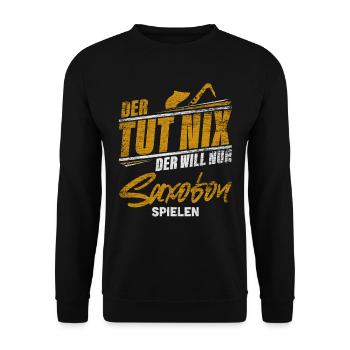 Saxofon - Unisex Pullover - Schwarz - Vorne - Alina (178cm) & Michal (187cm)