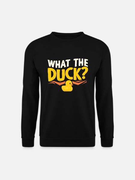 Squeaky duck - Unisex Sweatshirt - black