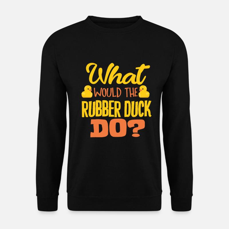 rubber duck - Unisex Sweatshirt - black