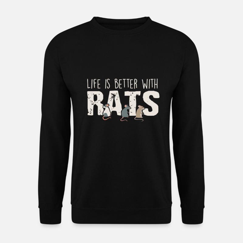 Ratten - Unisex Pullover - Schwarz