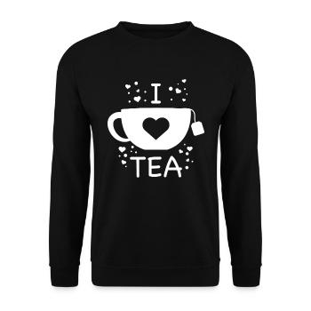 Tee - Unisex Pullover - Schwarz - Vorne - Alina (178cm) & Michal (187cm)