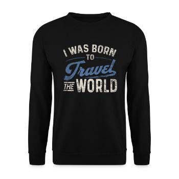 Voyage - Sweat-shirt Unisexe - noir - Devant - Alina (178cm) & Michal (187cm)