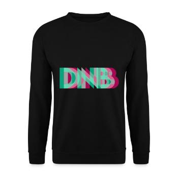 Drum And Bass Musik Logo Elektro - Unisex Pullover - Schwarz - Vorne - Alina (178cm) & Michal (187cm)