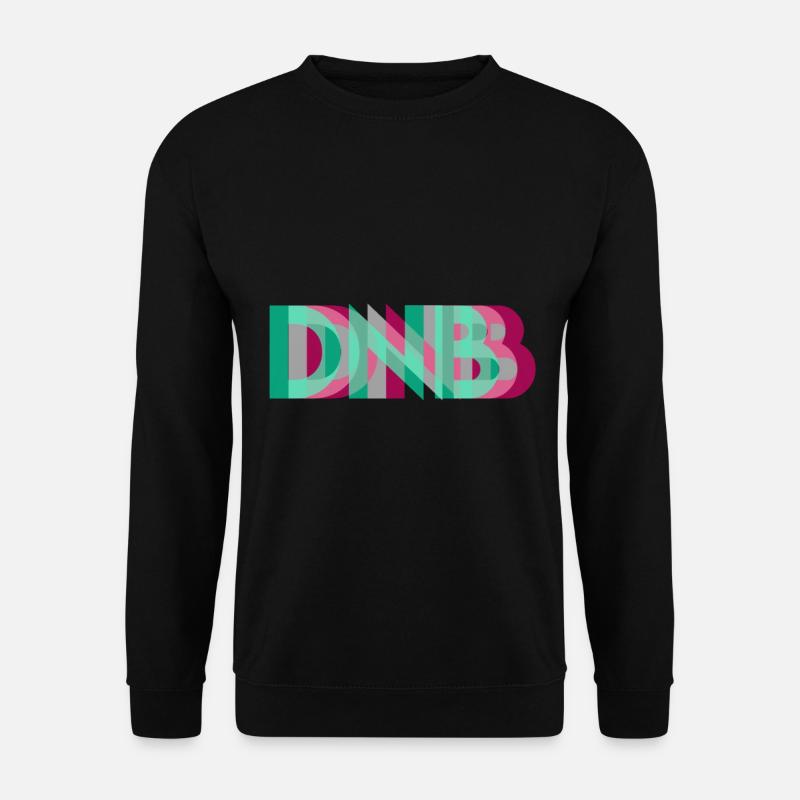 Drum And Bass Musik Logo Elektro - Unisex Pullover - Schwarz