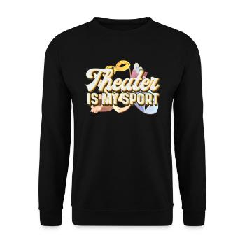 Schauspiel Theater - Unisex Pullover - Schwarz - Vorne - Alina (178cm) & Michal (187cm)