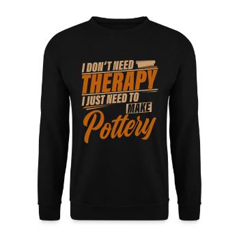do pottery - Unisex Sweatshirt - black - Front - Alina (178cm) & Michal (187cm)