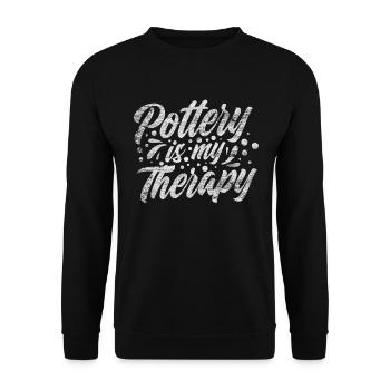do pottery - Unisex Sweatshirt - black - Front - Alina (178cm) & Michal (187cm)