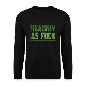 broccoli - Unisex Sweatshirt - black - Front - Alina (178cm) & Michal (187cm)