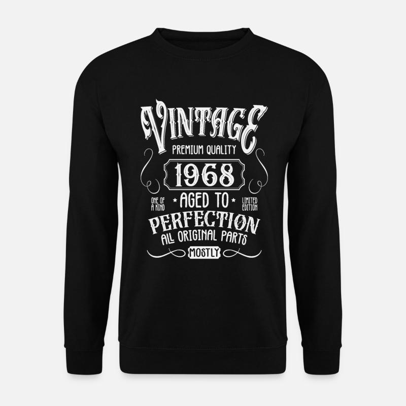 Anniversaire né en 1968 - Sweat-shirt Unisexe - noir