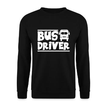 conducteur - Sweat-shirt Unisexe - noir - Devant - Alina (178cm) & Michal (187cm)