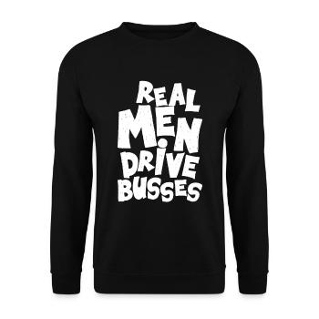 conducteur - Sweat-shirt Unisexe - noir - Devant - Alina (178cm) & Michal (187cm)