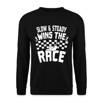 slug - Unisex Sweatshirt - black - Front - Alina (178cm) & Michal (187cm)