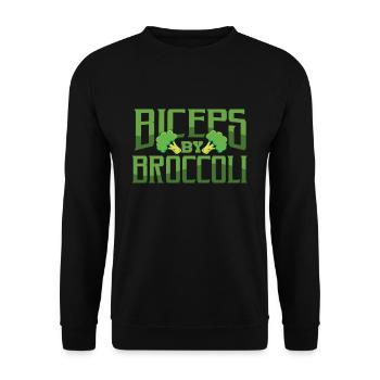 Brokkoli Fitness - Unisex Pullover - Schwarz - Vorne - Alina (178cm) & Michal (187cm)