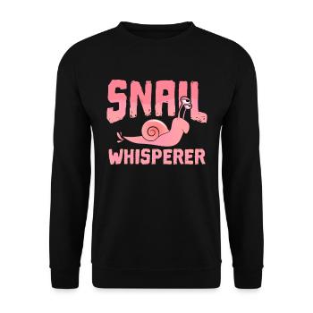 slug - Unisex Sweatshirt - black - Front - Alina (178cm) & Michal (187cm)