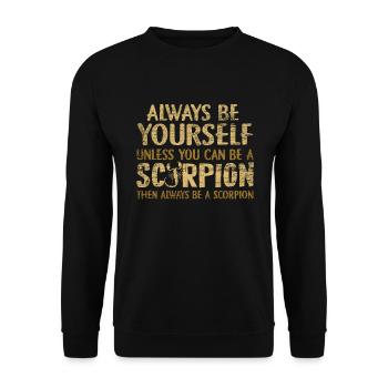 Scorpio - Unisex Sweatshirt - black - Front - Alina (178cm) & Michal (187cm)