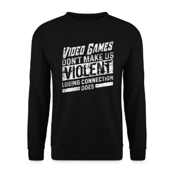 Gaming - Sweat-shirt Unisexe - noir - Devant - Alina (178cm) & Michal (187cm)