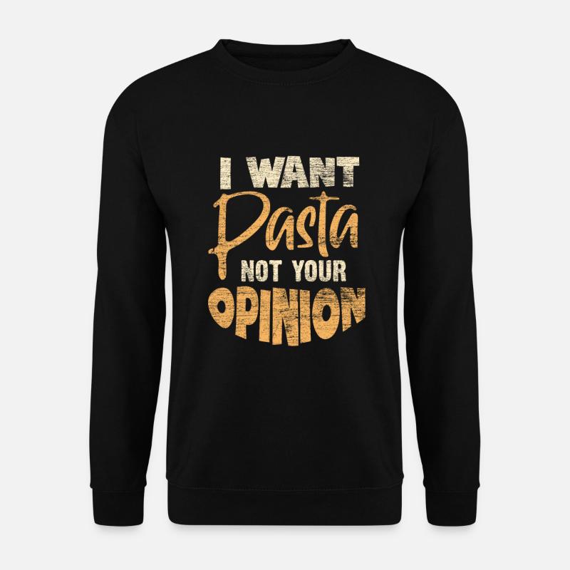 Pasta - Unisex Pullover - Schwarz