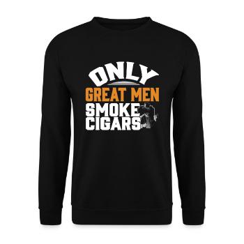 Zigarren - Unisex Pullover - Schwarz - Vorne - Alina (178cm) & Michal (187cm)