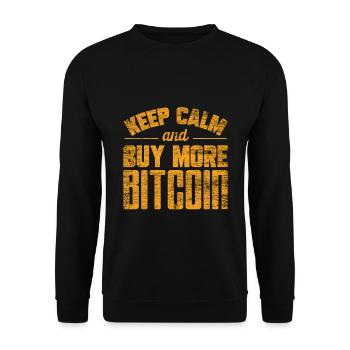 Bitcoin - Sweat-shirt Unisexe - noir - Devant - Alina (178cm) & Michal (187cm)