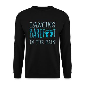 Barfuß tanzen - Unisex Pullover - Schwarz - Vorne - Alina (178cm) & Michal (187cm)