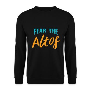 Choir alto singer - Unisex Sweatshirt - black - Front - Alina (178cm) & Michal (187cm)