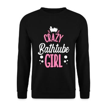 Bath tub - Unisex Sweatshirt - black - Front - Alina (178cm) & Michal (187cm)