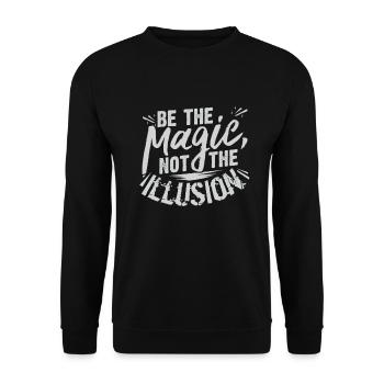 Magie - Unisex Pullover - Schwarz - Vorne - Alina (178cm) & Michal (187cm)