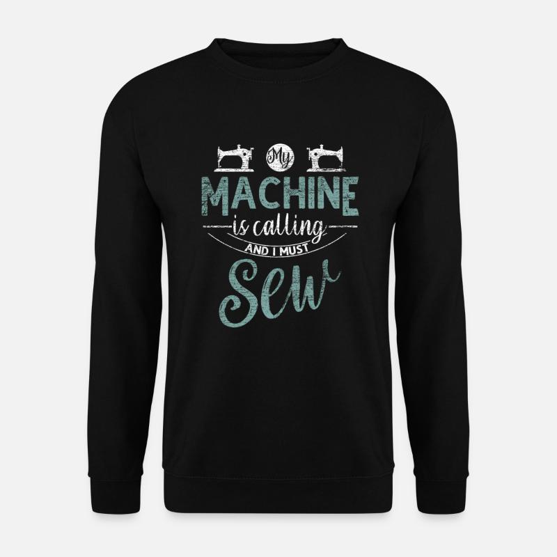 Sewing sewing machine - Unisex Sweatshirt - black