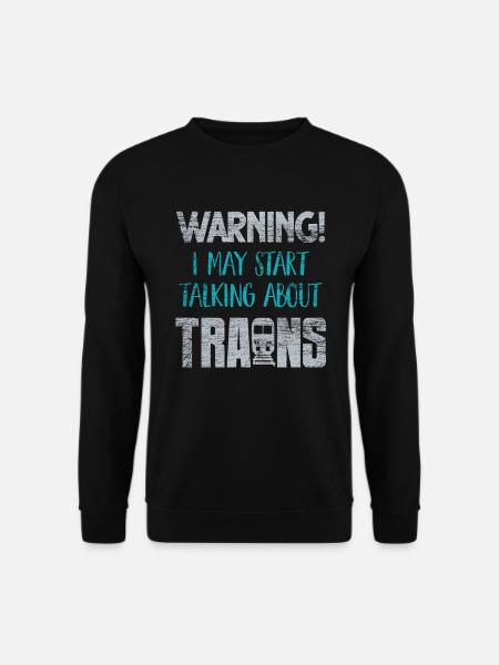 Züge Eisenbahn - Unisex Pullover - Schwarz