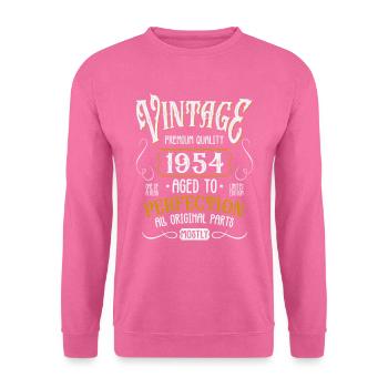 Geburtstag Jahrgang 1954 - Unisex Pullover - Pink - Vorne