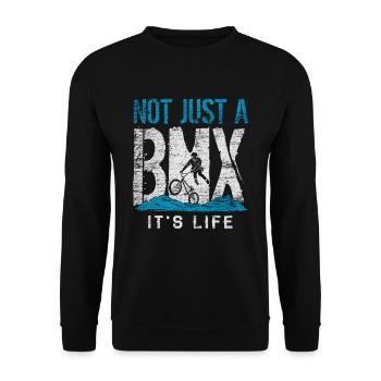 BMX - Sweat-shirt Unisexe - noir - Devant - Alina (178cm) & Michal (187cm)