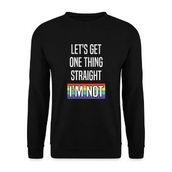 LGBT - Sweat-shirt Unisexe - noir - Devant - Alina (178cm) & Michal (187cm)