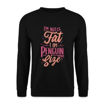 manchot - Sweat-shirt Unisexe - noir - Devant - Alina (178cm) & Michal (187cm)