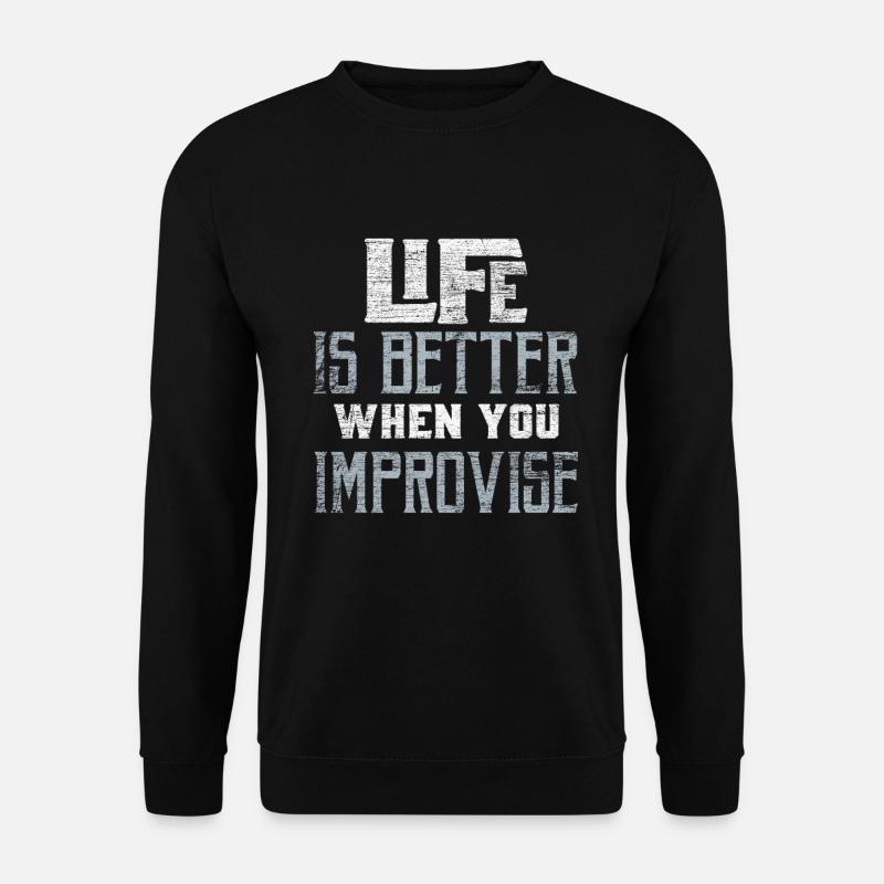 Improvise Improv - Unisex Sweatshirt - black