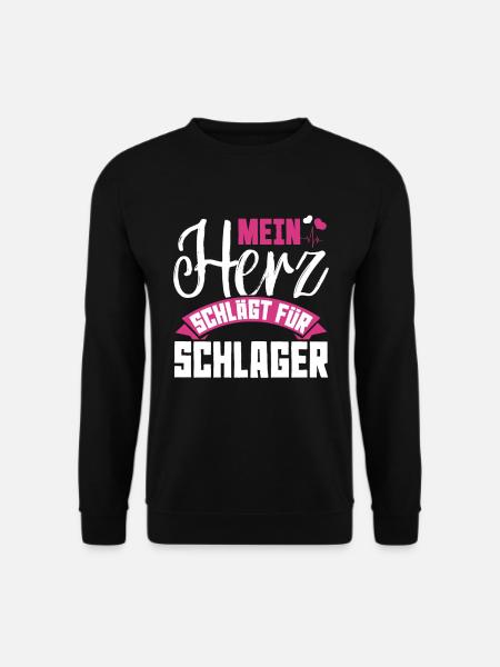 Schlager Musik - Unisex Pullover - Schwarz