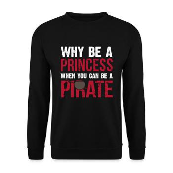 Pirat - Unisex Pullover - Schwarz - Vorne - Alina (178cm) & Michal (187cm)