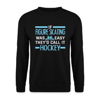 figure skating - Unisex Sweatshirt - black - Front - Alina (178cm) & Michal (187cm)