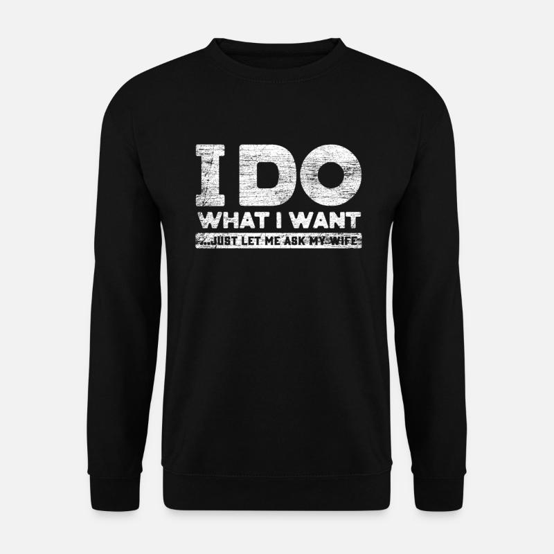 Verheiratet Ehefrau - Unisex Pullover - Schwarz