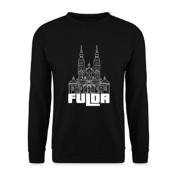Fulda - My City - - Home - Unisex Sweatshirt - black - Front - Alina (178cm) & Michal (187cm)