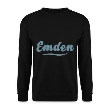 Emden - My City - - Home - Unisex Sweatshirt - black - Front - Alina (178cm) & Michal (187cm)