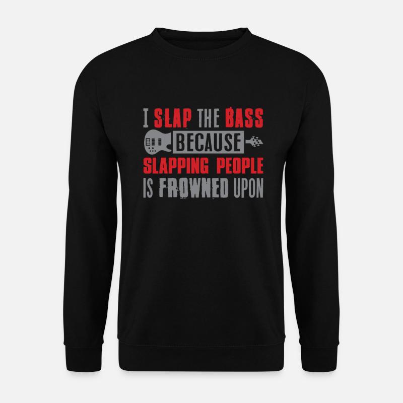 Bass Gitarre - Unisex Pullover - Schwarz
