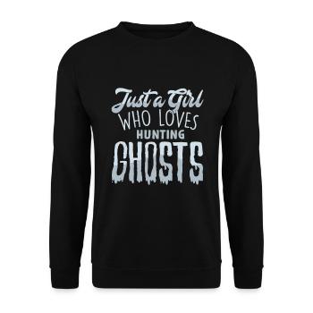 Geister - Unisex Pullover - Schwarz - Vorne - Alina (178cm) & Michal (187cm)
