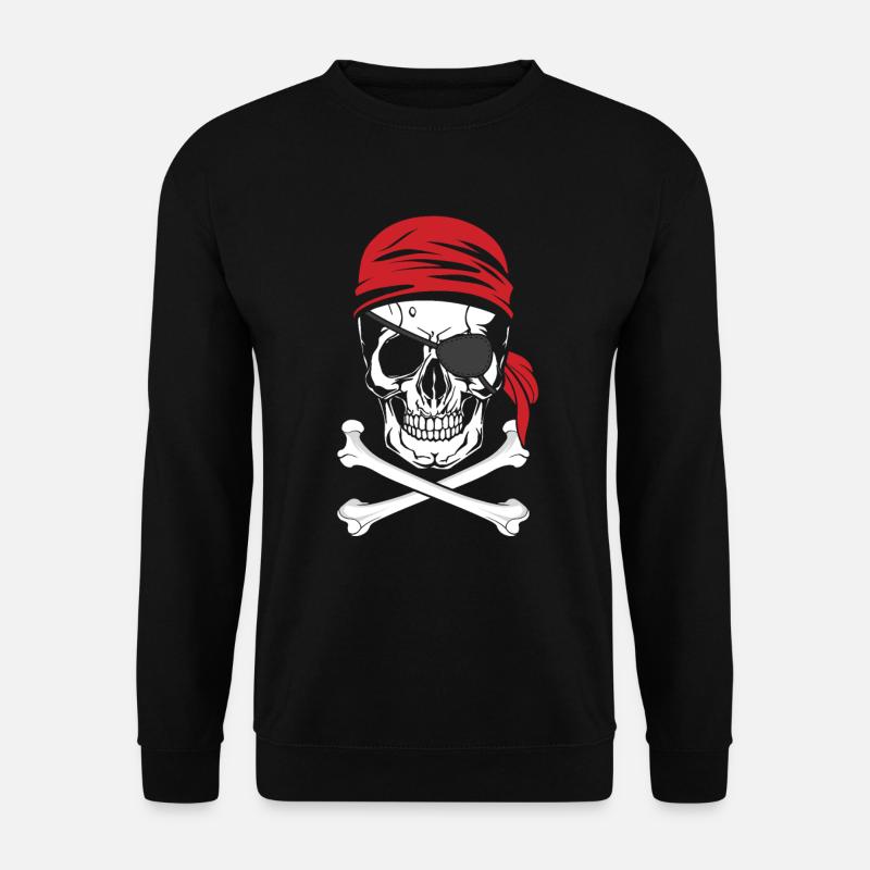 Piraten - Pirat mit Augenklappe - Unisex Pullover - Schwarz