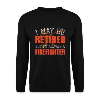 fire Department - Unisex Sweatshirt - black - Front - Alina (178cm) & Michal (187cm)