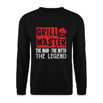 Grill grill master - Sweat-shirt Unisexe - noir - Devant - Alina (178cm) & Michal (187cm)