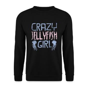 Qualle - Unisex Pullover - Schwarz - Vorne - Alina (178cm) & Michal (187cm)