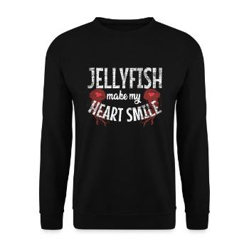 méduse - Sweat-shirt Unisexe - noir - Devant - Alina (178cm) & Michal (187cm)