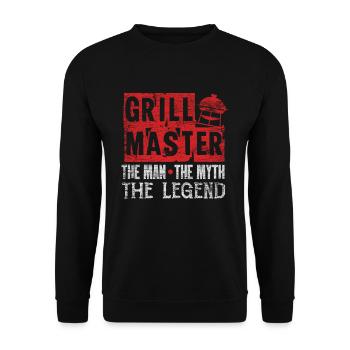 Grill master grill - Sweat-shirt Unisexe - noir - Devant - Alina (178cm) & Michal (187cm)